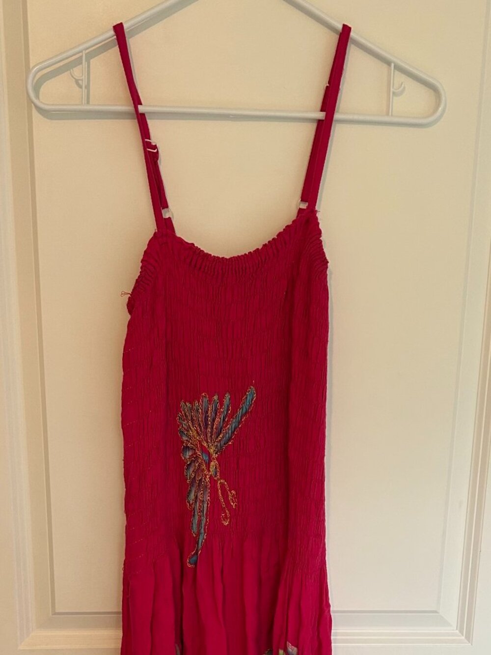 Vintage 90s Smocked Maxi Dress